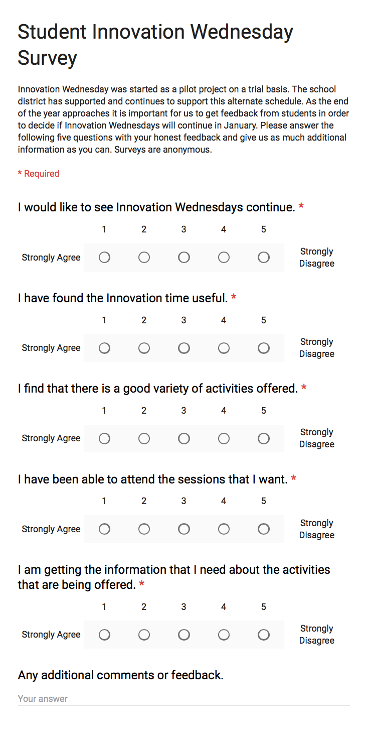 Studentification Survey Example Design Thinking for Student Engagement – Education Rumination